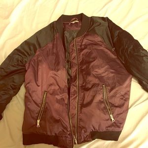 Purple and Black Bomber Jacket
